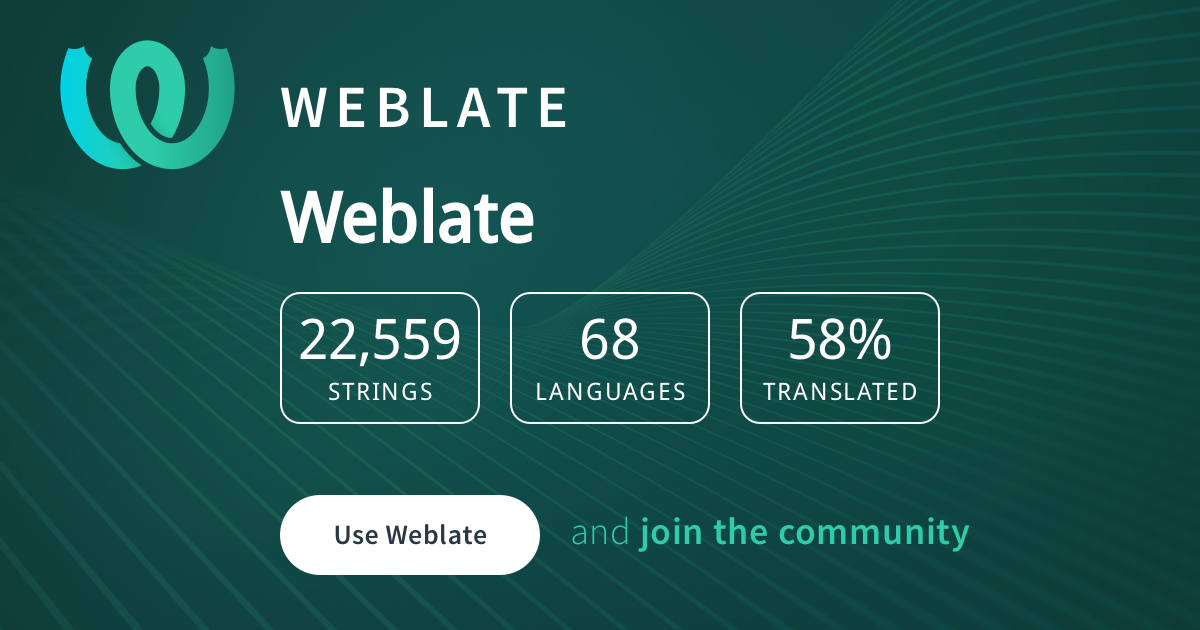 About Weblate @ Weblate